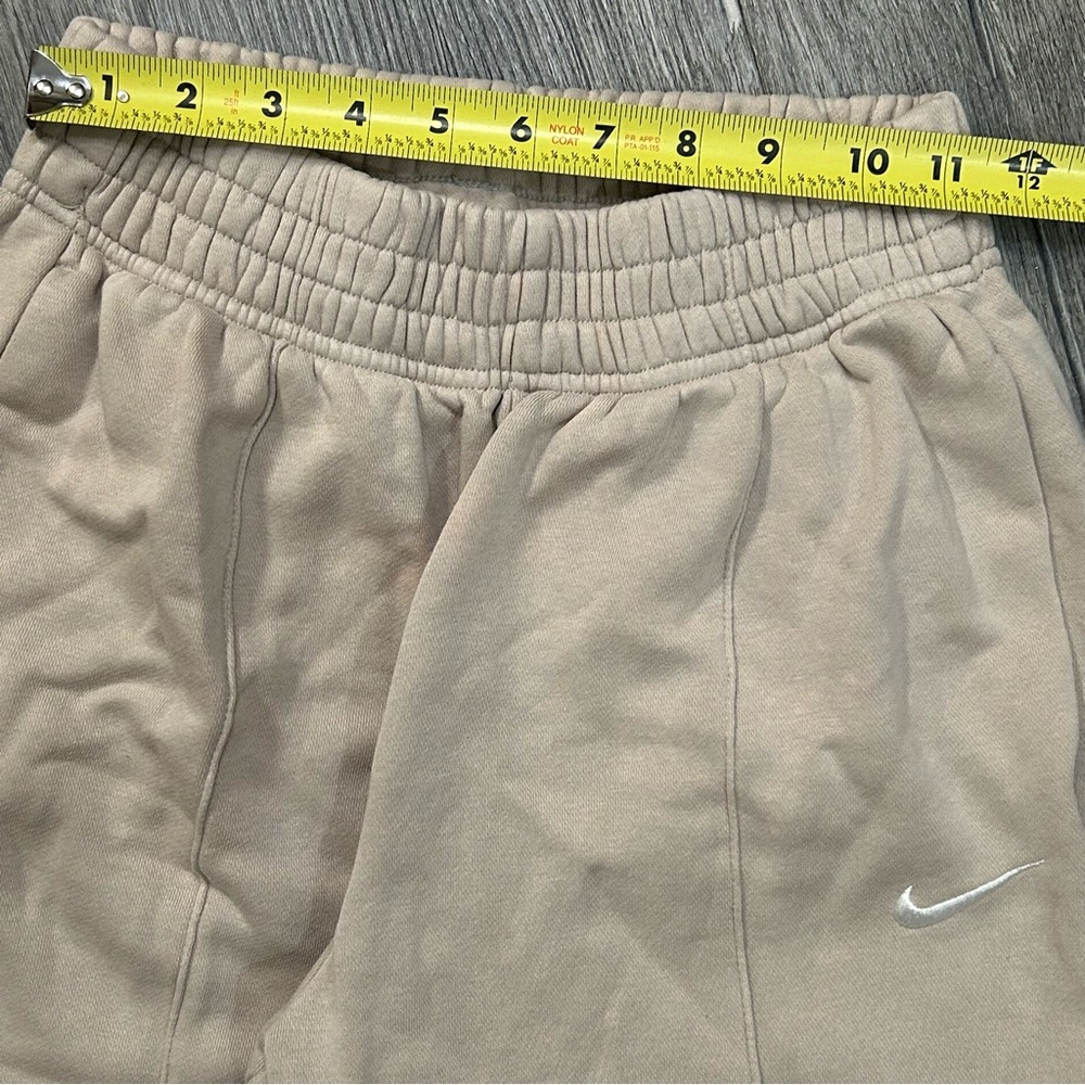Nike Sportswear Essential Womens Fleece Joggers Cream BV4089-236 Loose Fit Sz XS - Picture 3 of 8